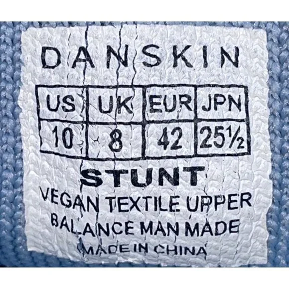 Danskin Women’s Blue Vegan Memory Foam Stunt Lace-Up Athletic Shoes Size 10 - Picture 5 of 10